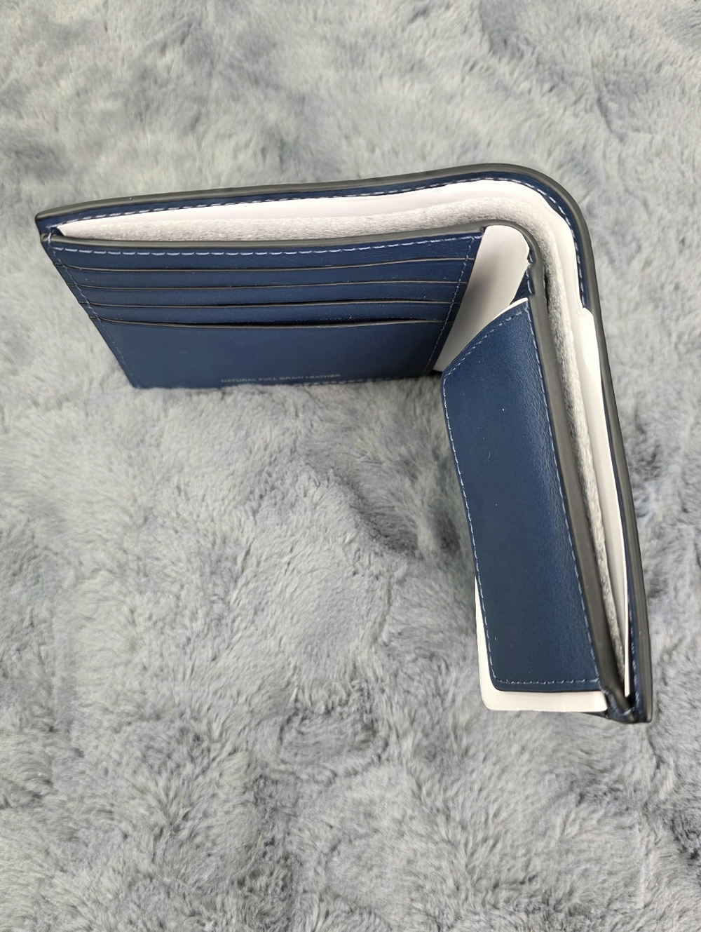 Coach Blue Leather Coin Wallet, Men's NWT - Picture 6 of 9